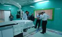 بازدید معاون توسعه دانشگاه از روند نصب دستگاه آنژیوگرافی مرکز قلب